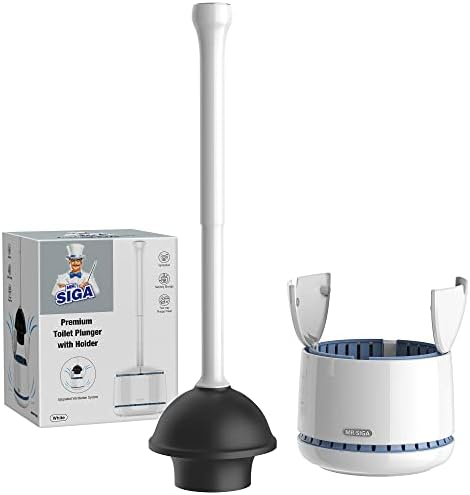 Premium Toilet Plunger with Holder